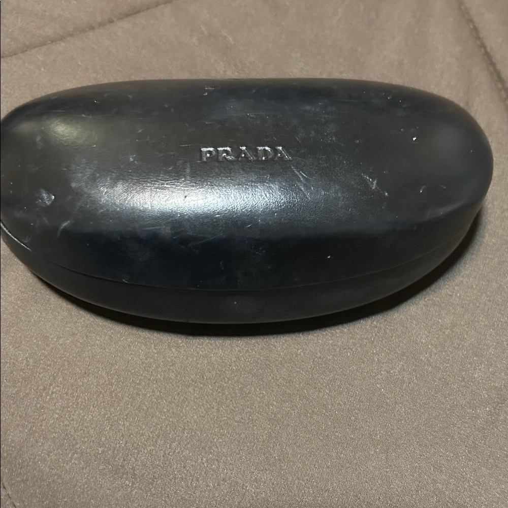 Prada Elegant Black Eyewear Case